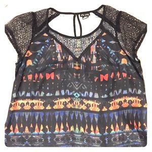 Sexy patterned blouse - worn once!!